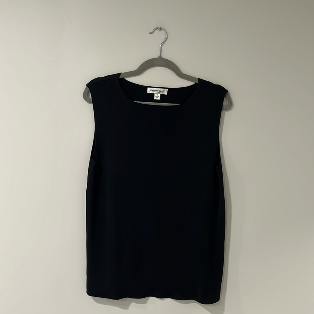 Coldwater Creek Silk Blend Sleeveless Shell Tank Top 1X